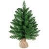 Mini Christmas Tree with Artificial Snow, 60 Cm High, with Cement Stand, Multicolor