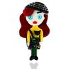 New Design Unique Lady Figure Acrylic Brooch Pins For Women Girls Brooches Pins Lapel Badges Bag Decorations Party Dress Jewelry