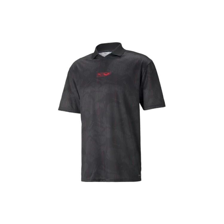 

Puma Вышитая футболка-поло с коротким рукавом, мужская, серая 658019-03 L