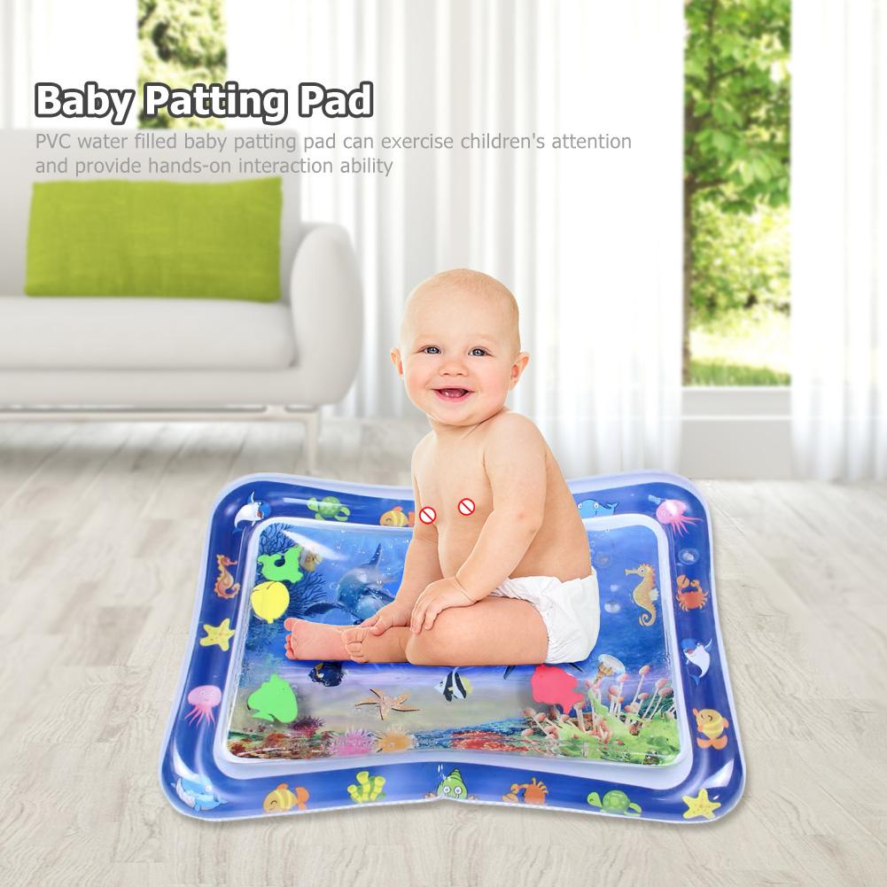 65x48cm Baby Water Mat Fun Activity Play Center Inflatable Water Mat Indoor and Outdoor Water Mat for Baby From 3 6 9 Months
