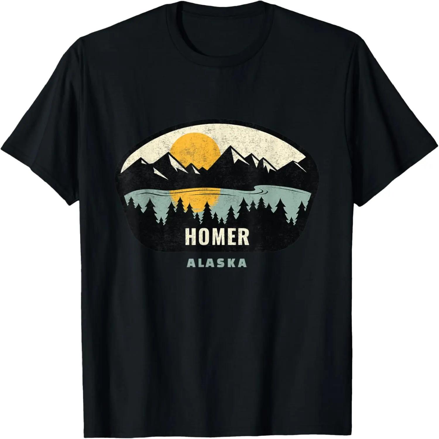 Homer Alaska Design, AK Vacation Souvenir T-Shirt S