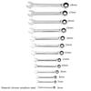 1Pcs 8-17mm Ratcheting Socket Spanner Metric Nut Hand Tool Durable Ratchet Wrench