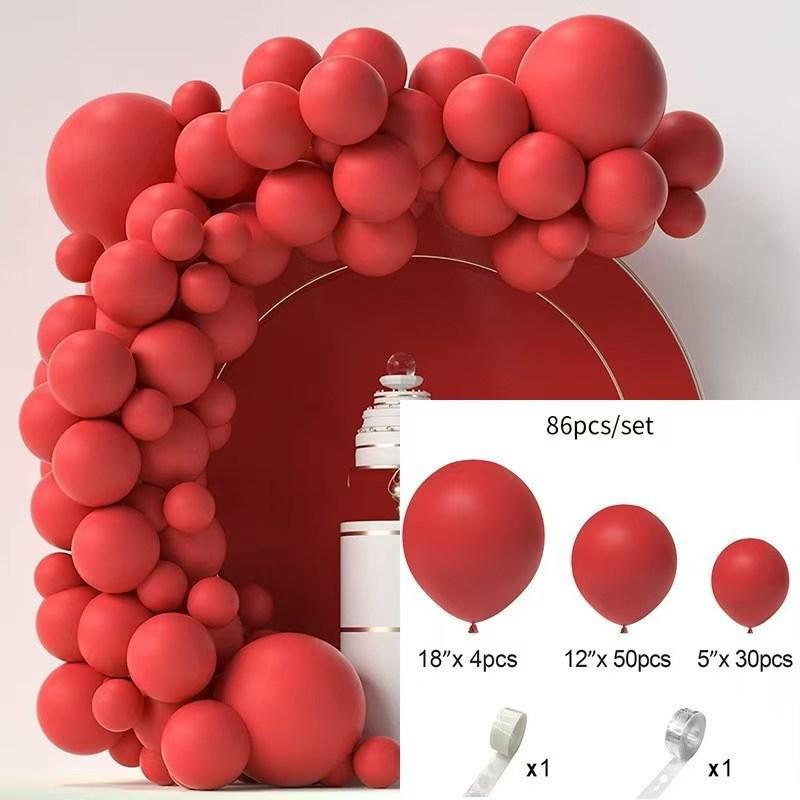 Conjunto de Balões Macarons Matte e Metálicos para Decorações de Festa de Aniversário Multicena