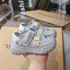 Children's sports sandals 2025 new children's shoes summer baby bag head summer shoes girls net shoes breathable soft sole