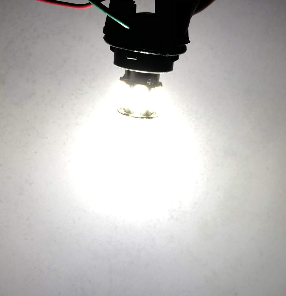 TORIBIO 4 Pieces High Brightness S25 Single Bulb LED (P21W