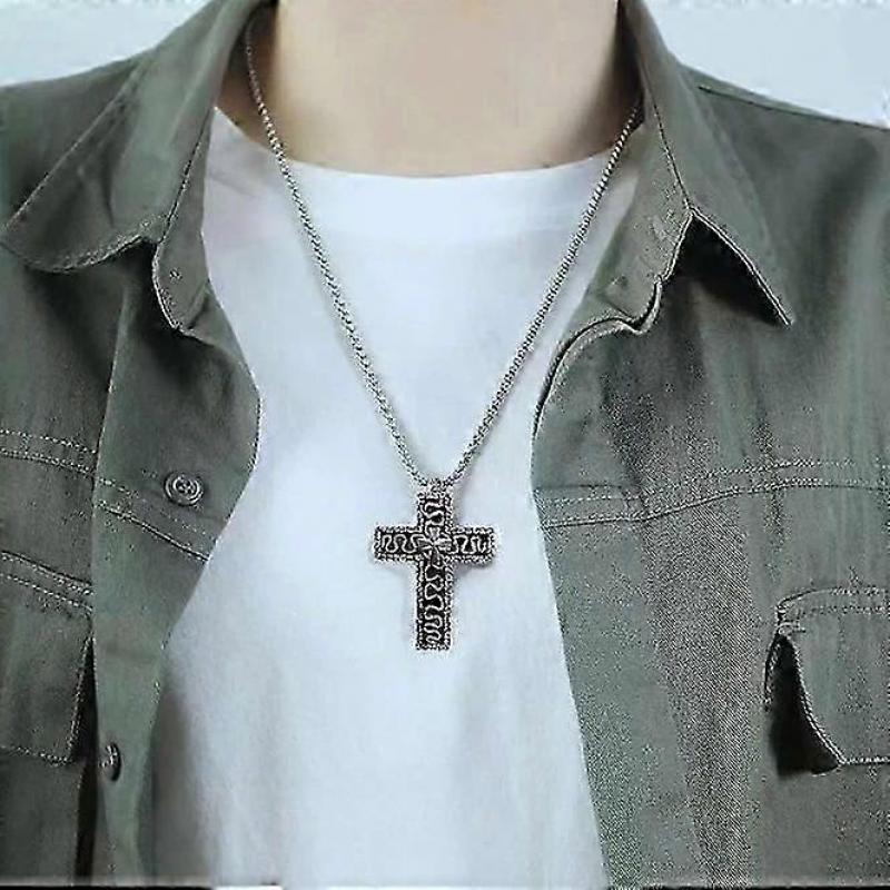 Jeu de Collier de Calamars,collier avec compartiment secret,Collier Pendentif Croix