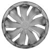 4pcs Universal Car Hubcap Universal 14 Inch Hubcap Wheel Covers Set Fits for Most Cars Black and Silver