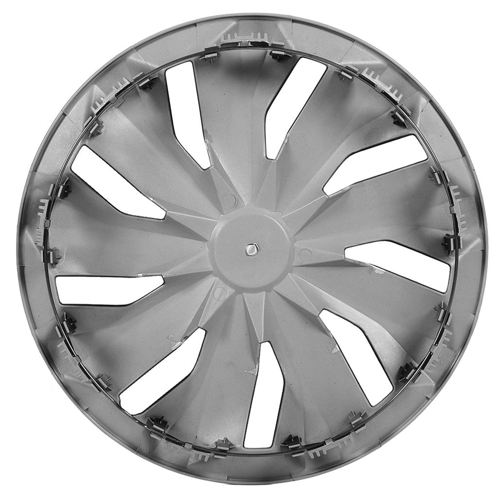 4pcs Universal Car Hubcap Universal 14 Inch Hubcap Wheel Covers Set Fits for Most Cars Black and Silver