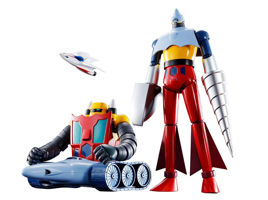 TAMASHII NATIONS Soul of Chogokin Getter Robo GX-91 Getter 2 & 3 D.C. (Getter 2: Approx. 175mm Getter 3: Approx. 90mm) ABS & Die-cast & PVC