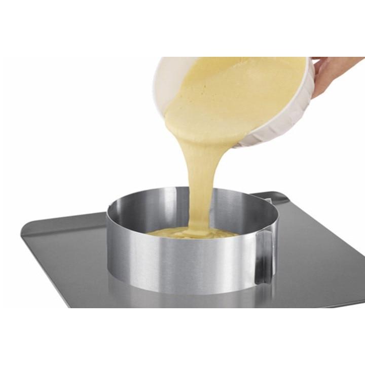 Adjustable Cake Pan 16-30cm Diameter 12cm Height Nonstick Expandable Baking Mold
