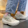 Fashion Leather Thick Chunky Dad Sneakers Luxury Women Girls Walking Tire Shoes Casual 2024 Designer Vulcanized Brand Female Footwear