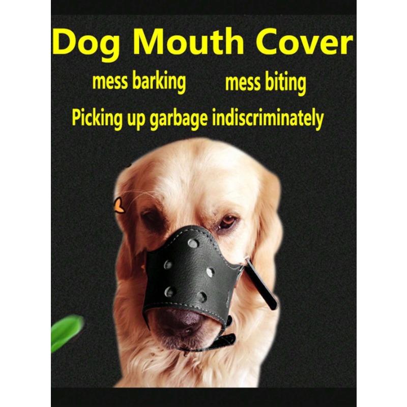 1pc Dog Muzzle Medium Small Large Anti-Barking Dog Mask Pet Supplies Black