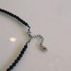BICYCLE TROPHY BT Gemstone Necklace 02 (4mm Matte Onyx)