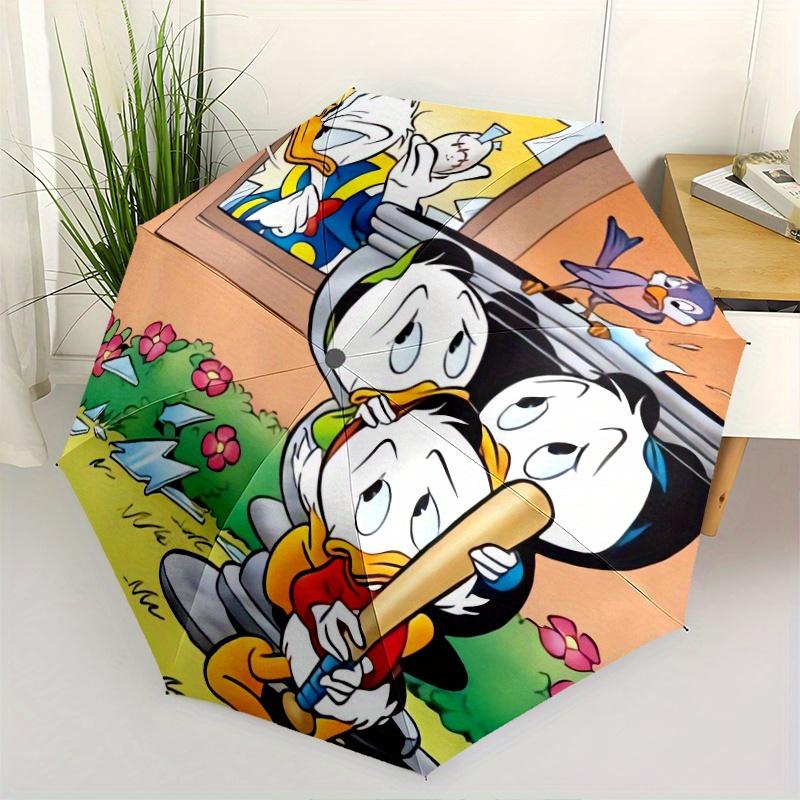 

Cute Cartoon Duck Tales Disney Automatic Opening and Closing Umbrella - Suitable for Various Occasions, Outdoor Activities, Lightweight and