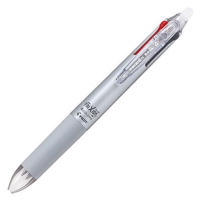 Pilot FriXion Balpen 4 Kleuren Balpen Kleurverloop PLKFB80UFGRS Pen, 0,38 mm, Zilver,