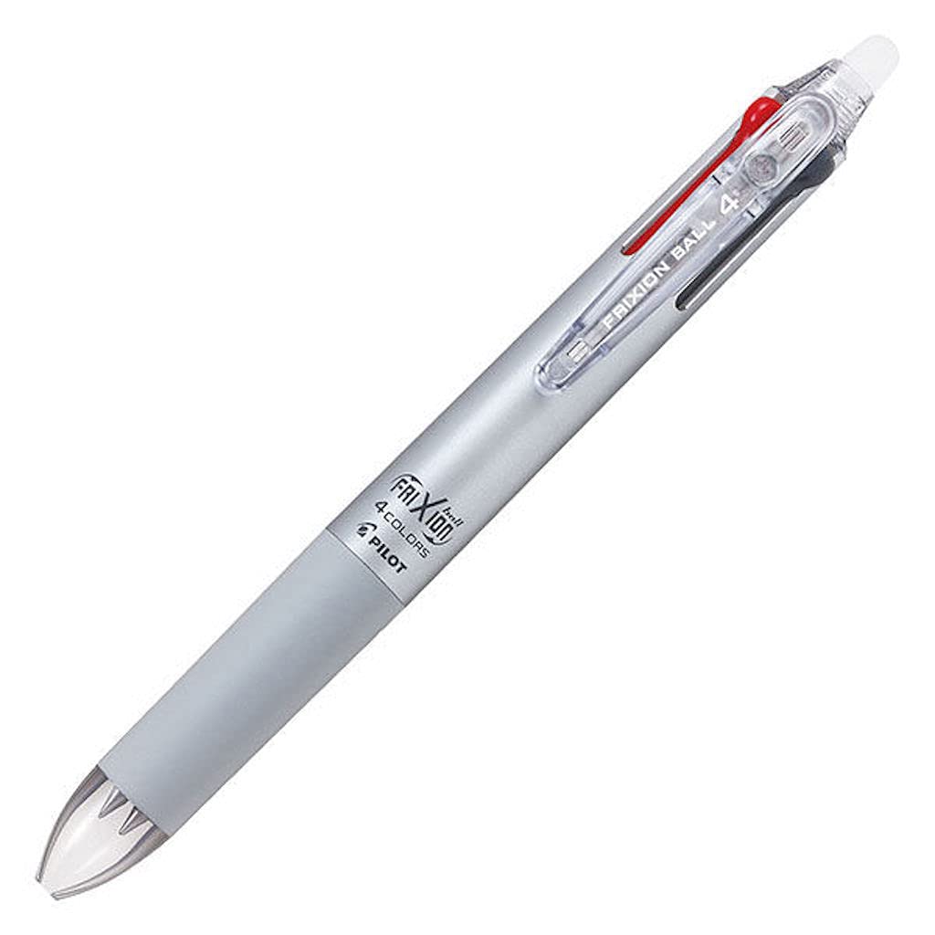 PILOT FriXion Ballpoint 4 Multicolor Ballpoint Gradient PLKFB80UFGRS Pen, 0.38mm, Silver,