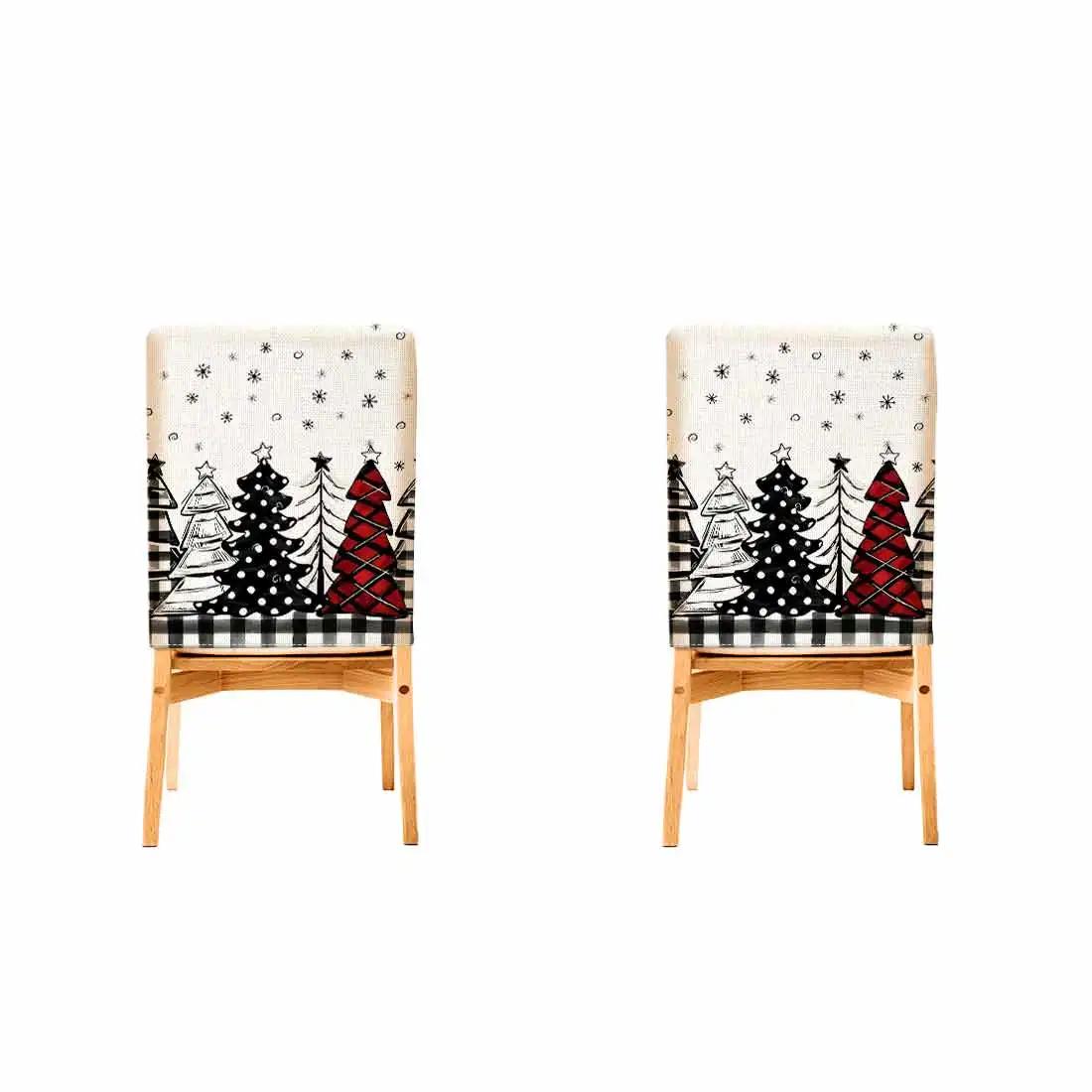 

2/4/6pcs/set 45x55cm Christmas tree Chair Cover Table Decoration Dining Seat Chair Covers Dining Room Bar Party Banquate