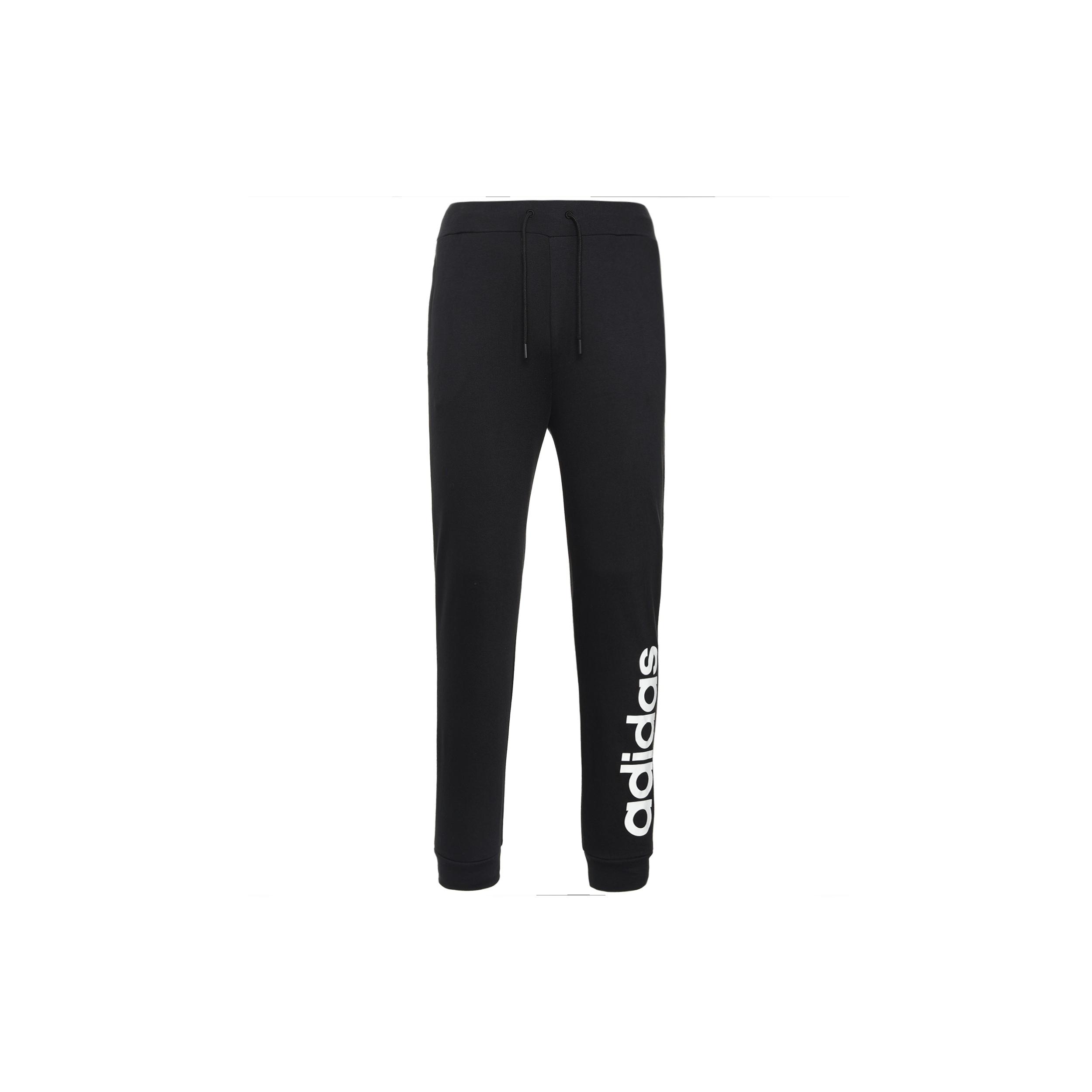 Men s adidas neo Logo Knit Long Pants/Trousers Black FP7444 M