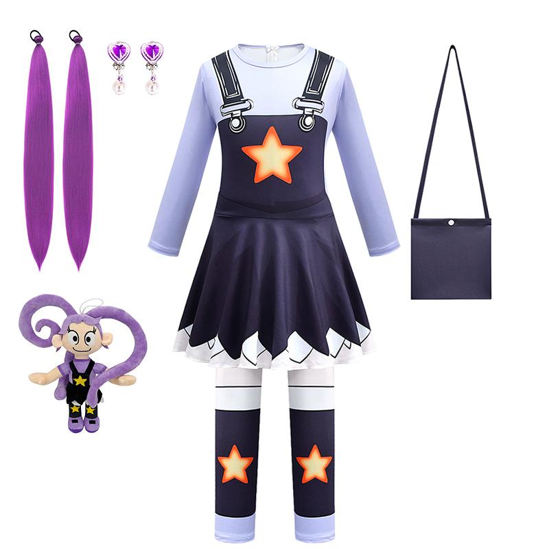 Adventure Game Poppy Girls Outfits Halloween Cosplay Lily Birthday Party Children's Jumpsuit Carnival Performance Kids Clothes