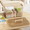 Large Capacity Multi-Layer Sorting Storage Box Medicine Storage Box with Easy-Grip Handle Transparent Family Medicine Organizer
