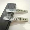 B-Bentley-B Decalques de LOGO de Carro de Metal Emblema Adesivos de Decoração Acessórios Para Bentley Flying Spur Continental GT Bentayga Mulsanne