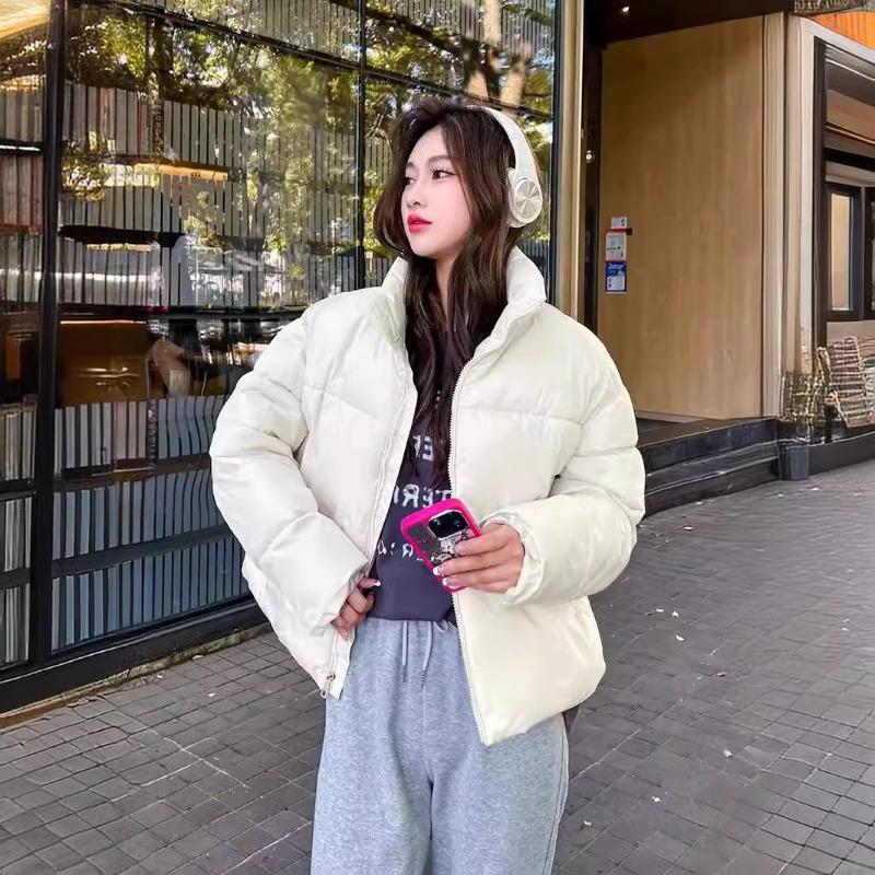 Cotton clothes women's new short winter down cotton bread clothes loose small versatile light coat