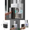 Wall Mounted Toothpaste And Toothbrush Holder With Magnetic Closing Function For Household Bathroom Storage
