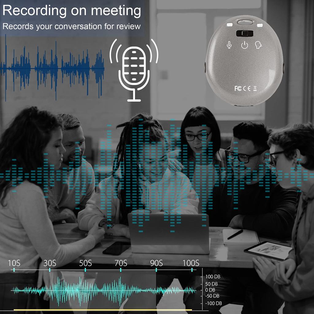 Simple Mini Portable Voice Recorder with Voice Digital IC Recorder for University Language and Continuous High-performance Detection. Meetings,