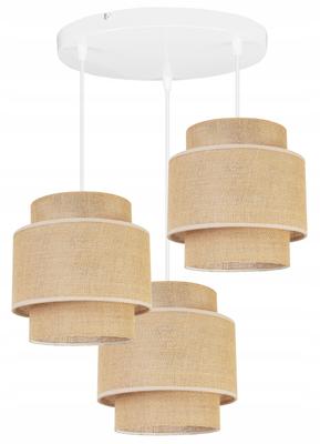 Lampa Wisząca, Żyrandol Sufitowy, Abażur, Boho Juta