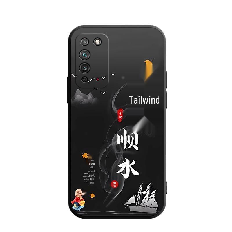 Honor X10 Anti-Fall Silicone Phone Case: Creative Cartoon Design, Soft and Durable.