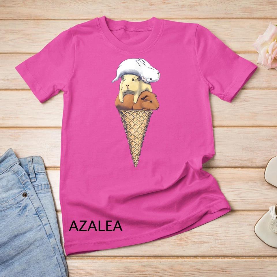 Funny Guinea Pig Ice Cream Unisex T-shirt 3 2XL