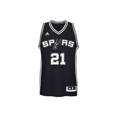 NBA Spurs Duncan 21 Prodyšný dres na basketbal s V-výstřihem bez rukávů Unisex dres 7470A-304-K9169