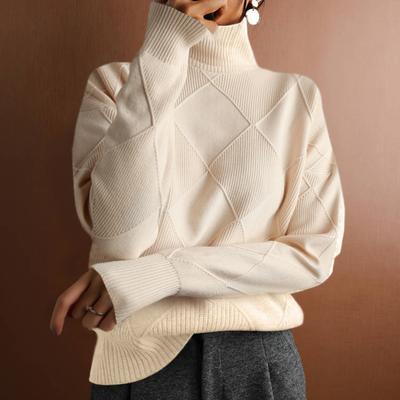 Sweater for Women Autumn Winter Thickened Pullover Warm Knitted Crew Neck Base Layer Stretchy Long Sleeve Oversize Jumper Tops