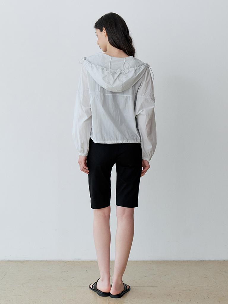 Le Studio Hooded Zip-Up Wind Jumper (Lmt)