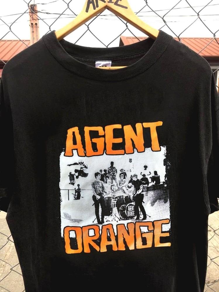 Reprinted Agent Orange band T-shirt punk rock band gift for fans AT2681 XXXXL