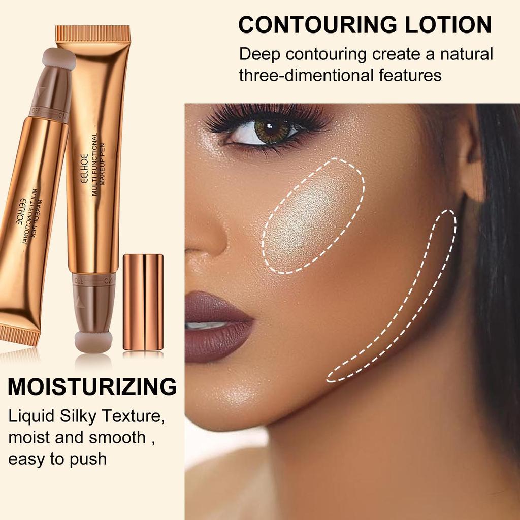 EELHOE Multi-Purpose Makeup Brush Face Light Highlighting & Contouring Natural Liquid Contouring Beauty Stick