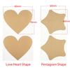 50 Pcs / Set DIY Pentagram Love Heart Shape Scratch Coating Stickers Scratch Card Sticker Self-adhesive Multifunctional Labels