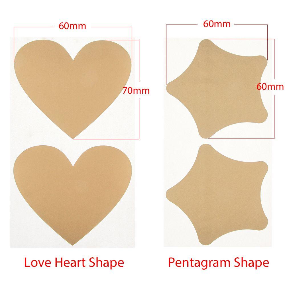 50 Pcs / Set DIY Pentagram Love Heart Shape Scratch Coating Stickers Scratch Card Sticker Self-adhesive Multifunctional Labels