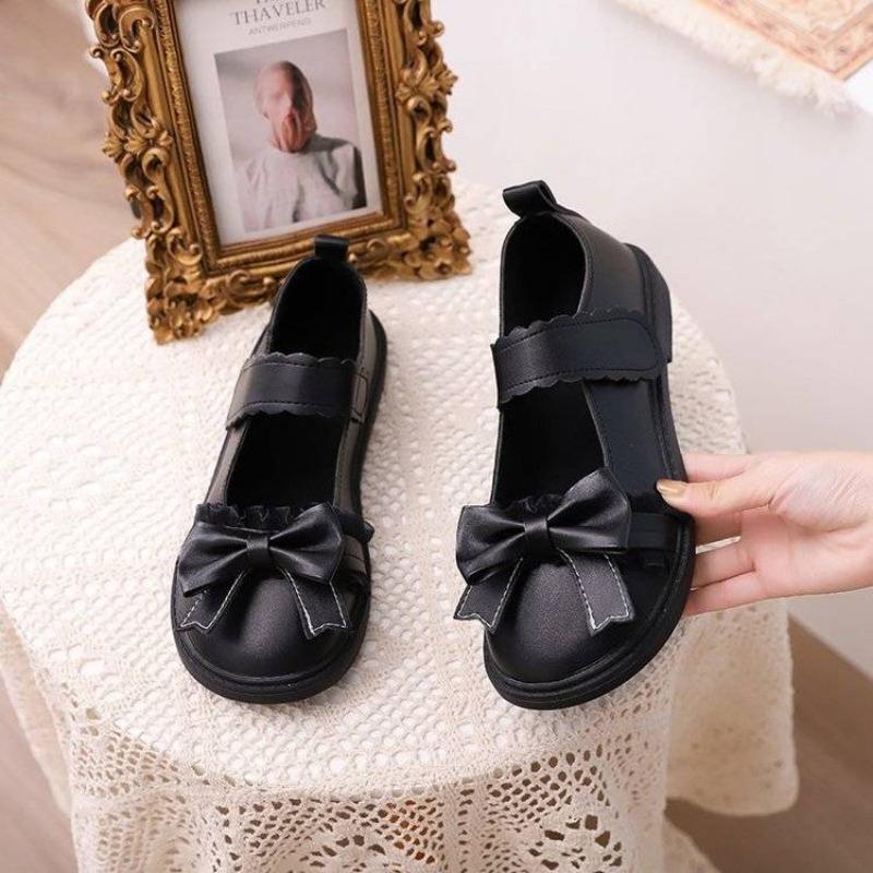 Ladies Footwear Black Mary Jane Round ToeCute Japanese Style Lolita Kawaii Women's Flat Shoes Gothic With Novelties Korean