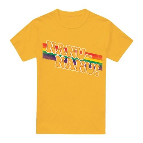 Mork And Mindy Mens Nanu Rainbow T-Shirt
