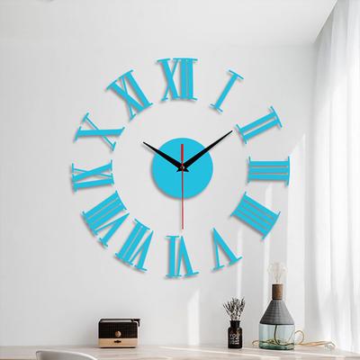 Bezramowy DIY Ścienny wyciszenie zegara 3D Lustro powierzchni Naklejki Home Office Decor