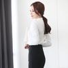 2023 Versatile Korean Style Women's Chiffon Blouse - Long Sleeve Slim Fit In White