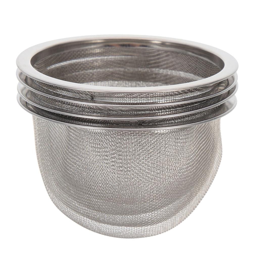 

4Pcs Stainless Steel Tea Filter Mesh Insert Fine Mesh Tea Strainer Replacement Teapot Accessories Teapot Infusers 8.2X8.2X5CM
