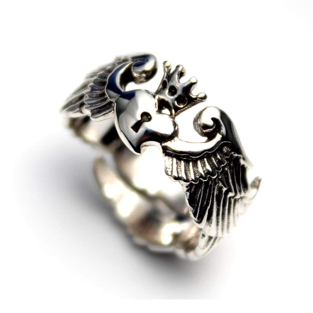 goodvibrations Crown Wing Heart Ring for Women