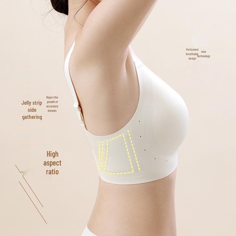 Soft Support Seamless Anti-Slip Wire-Free Bra for Women with Large Bust - Minimizes Appearance, High Elasticity, Lightweight, Breathable.