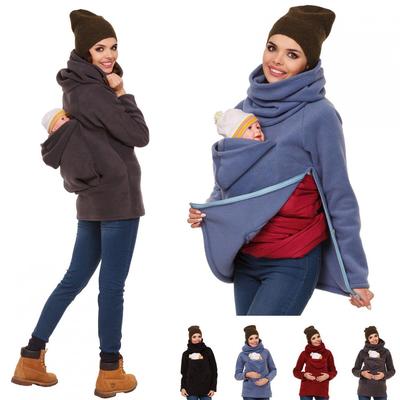 Europäische & Amerikanische Mode Multifunktionale Schwangerschaft Känguru Hoodie Jacke
