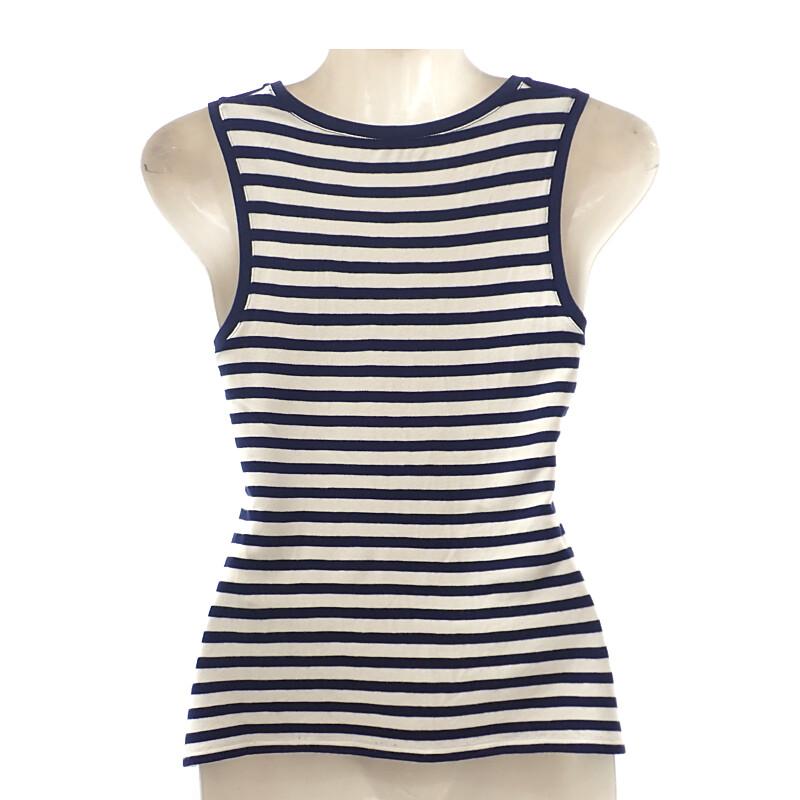 LOEWE  S359Y23X89 L Tank top Navy Polyurethane Women