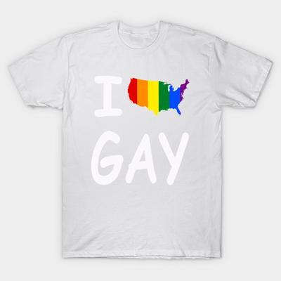 T Shirt Women I Love Usa Flag Gay Harajuku Print Kawaii Tshirt Summer Short Sleeve Female T-Shirt Top Tee