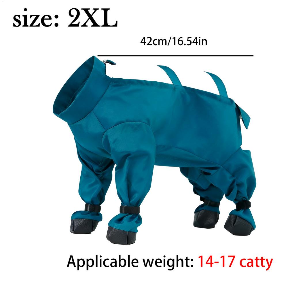 M/L/XL/XXL Winter Dog Snow Suit Adjustable Waterproof Pants Reflective Strips Dog Suspenders Boots Dog Coat Jackets for Outdoor