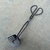 Heavy Duty Iron Fire Pit Tongs Metal Clamp for Charcoal and Firewood Handling Ideal for Camping and Outdoor Activity